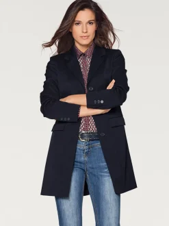 Blazers longs avec col classique et poches à rabat