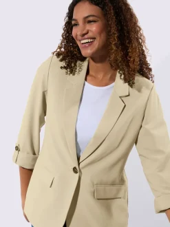 Blazers modernes avec col soigné et manches transformables