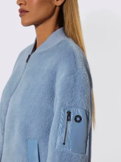 Blouson fil moelleux à poils longs