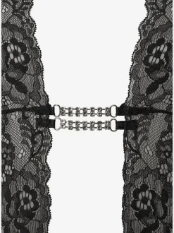 Body avec bride au cou combiné érotique en dentelle avec jolie encolure profonde