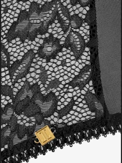 Body corps élégant avant en superbe dentelle, dos en maille transparente