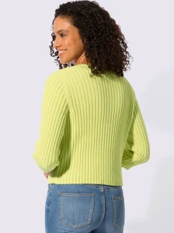 Boléro en tricot avec encolure en V et manches 3/4