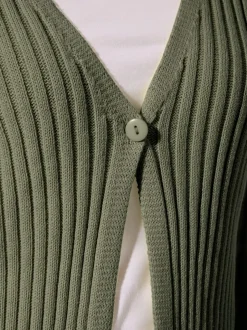 Boléro en tricot avec encolure en V et manches 3/4