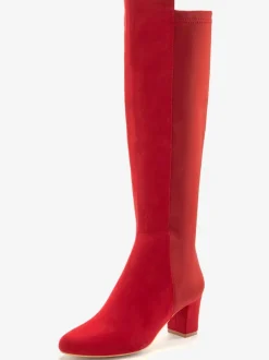 Bottes avec empiècement extensible tendance et élégant, hauteur du talon env. 6 cm