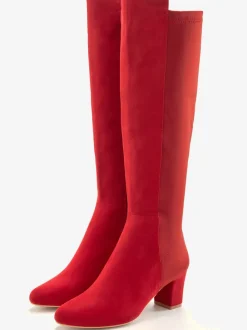 Bottes avec empiècement extensible tendance et élégant, hauteur du talon env. 6 cm