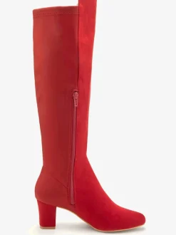 Bottes avec empiècement extensible tendance et élégant, hauteur du talon env. 6 cm