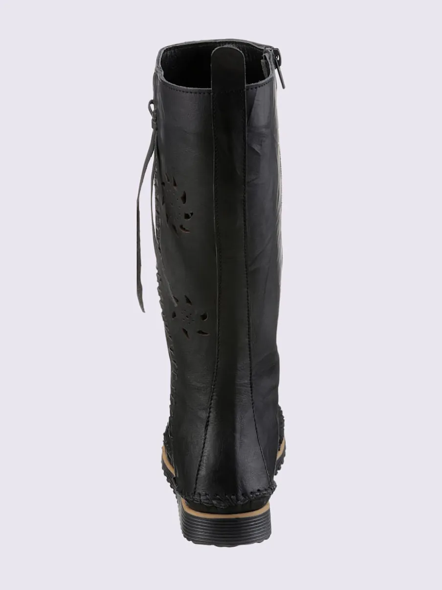 Bottes cuir nappa de vache