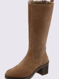 Bottes cuir velours de vache.