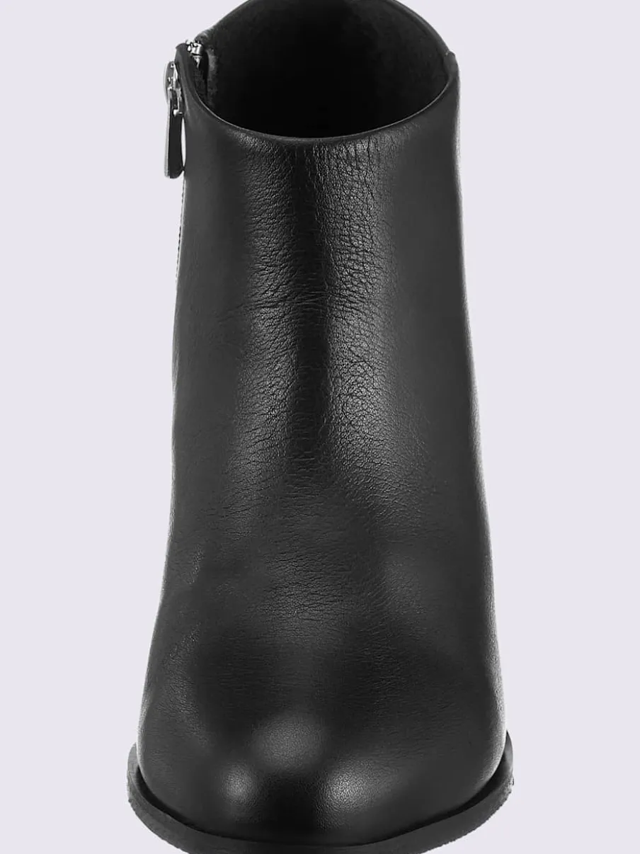 Bottine courte cuir d'agneau nappa très doux