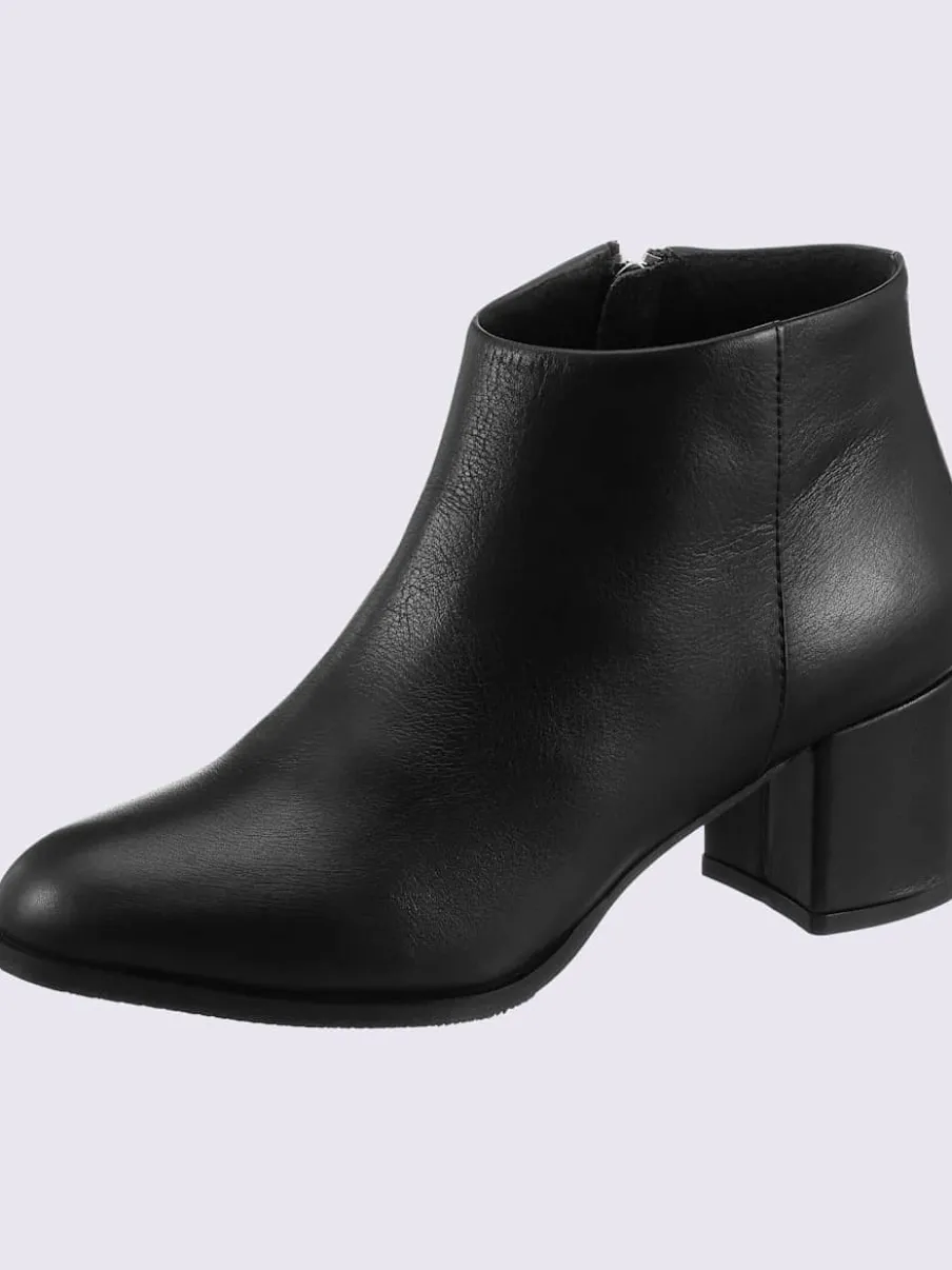 Bottine courte cuir d'agneau nappa très doux
