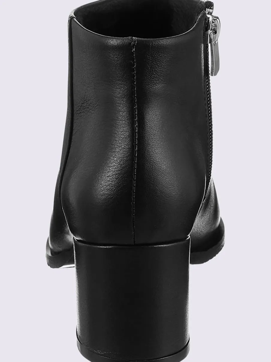 Bottine courte cuir d'agneau nappa très doux