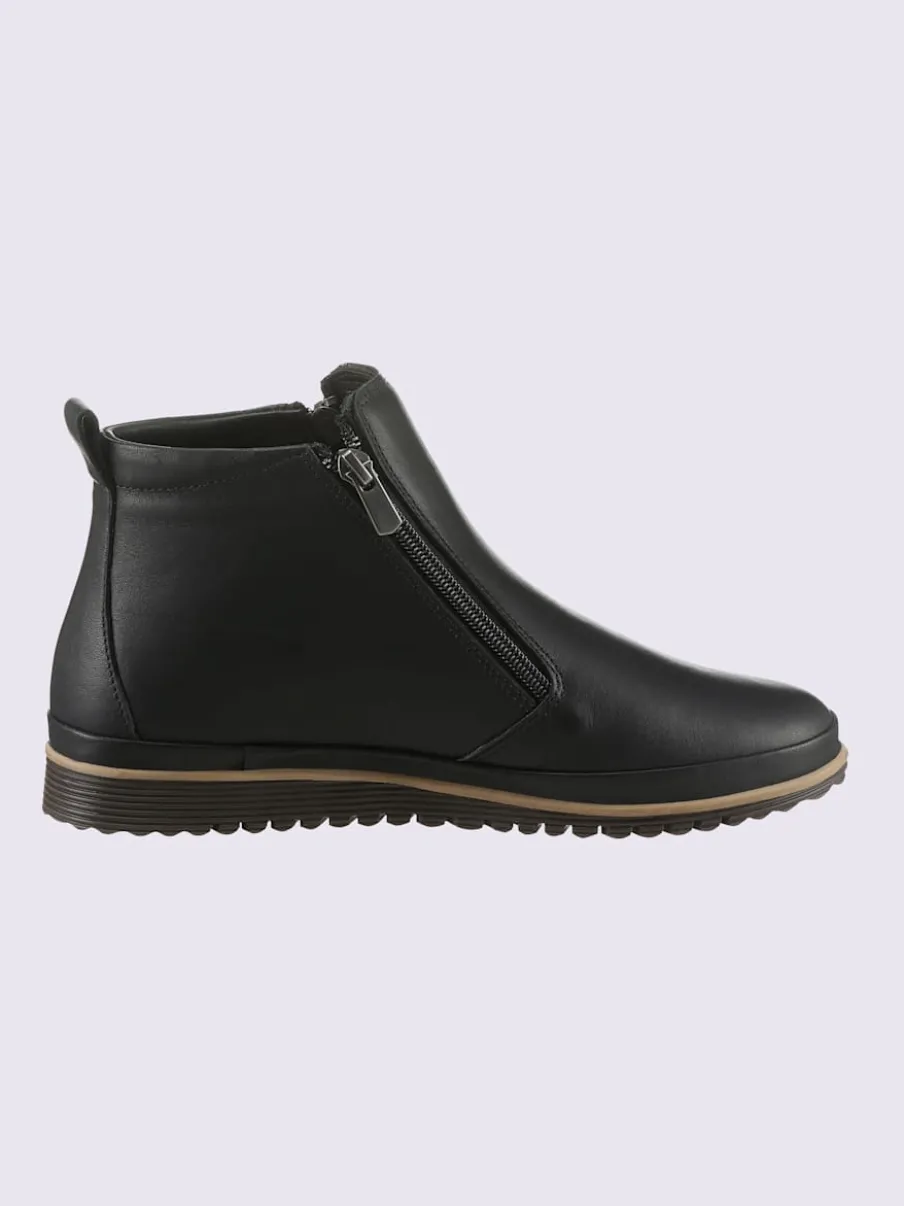 Bottine courte cuir nappa de vache
