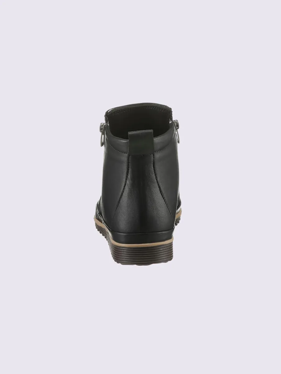 Bottine courte cuir nappa de vache