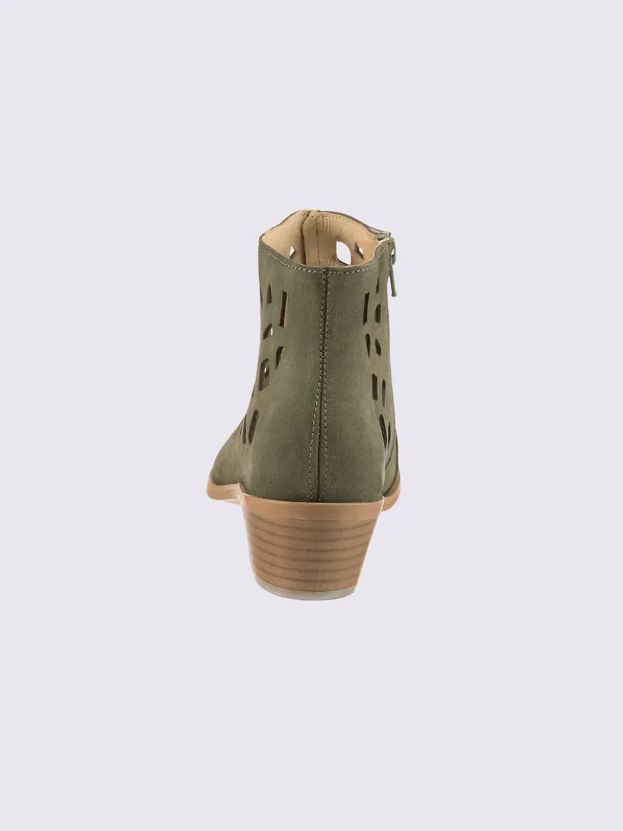 Bottine courte cuir vachette