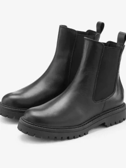 Bottines chelsea tendance en cuir de qualité, très confortables