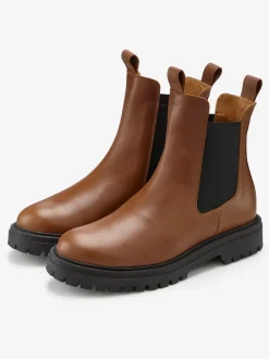 Bottines chelsea tendance en cuir de qualité, très confortables