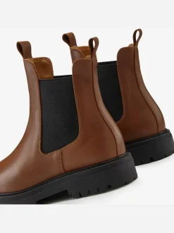 Bottines chelsea tendance en cuir de qualité, très confortables