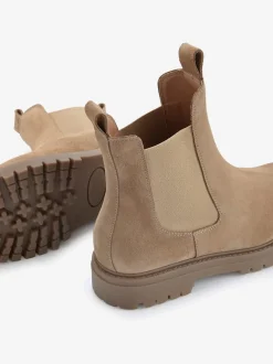 Bottines chelsea tendance et très confortables en cuir velours de qualité avec semelle profilée légère