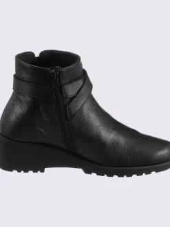Bottines compensées cuir nappa de vache