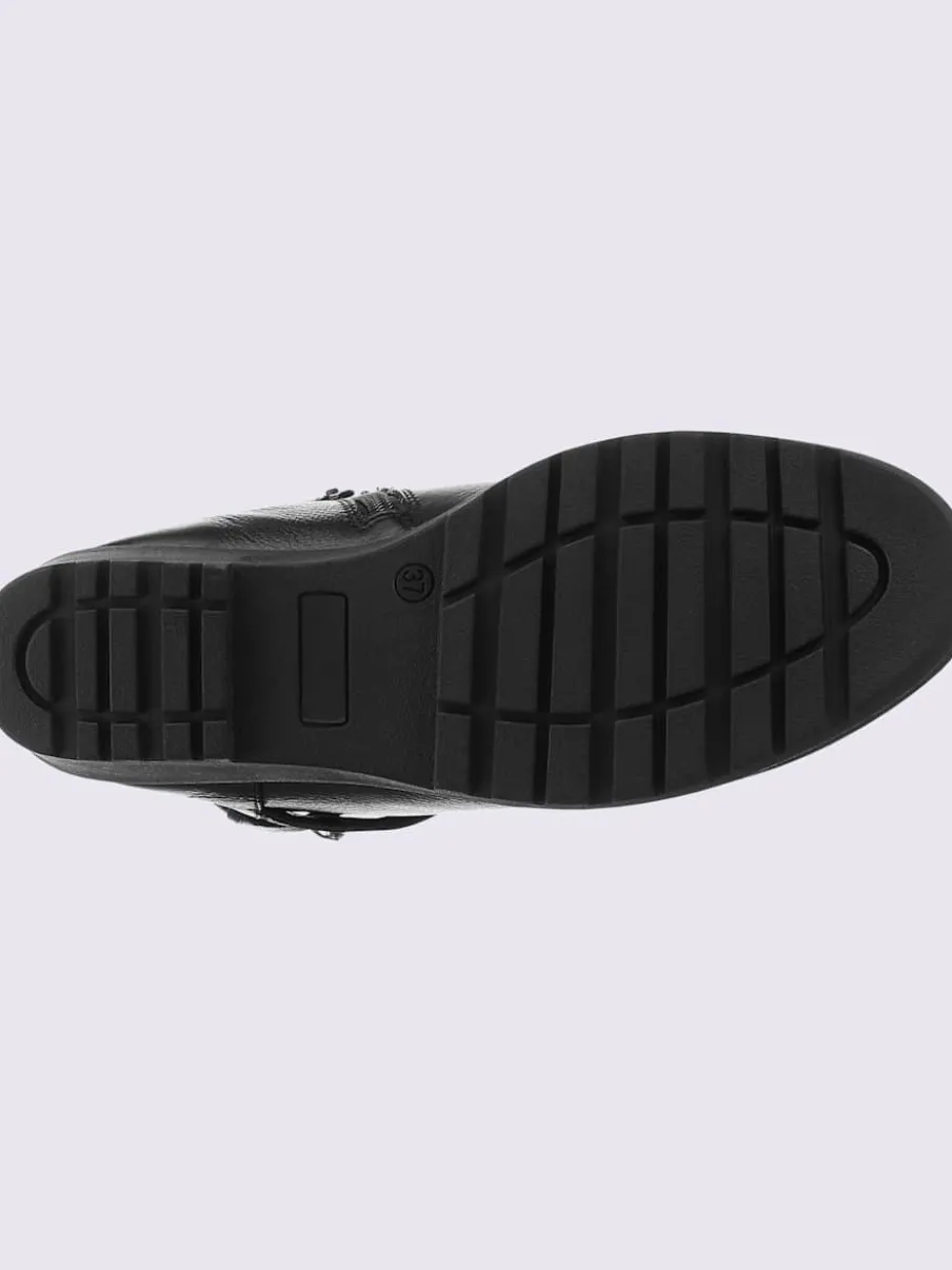 Bottines compensées cuir nappa de vache