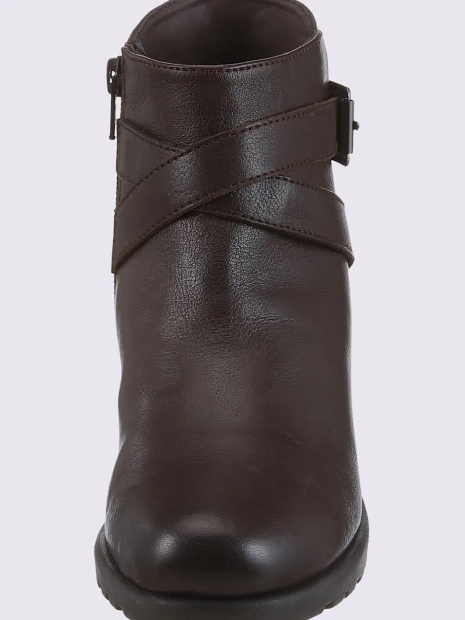 Bottines compensées cuir nappa de vache