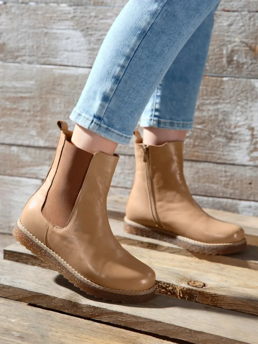 Bottines cuir nappa de vache