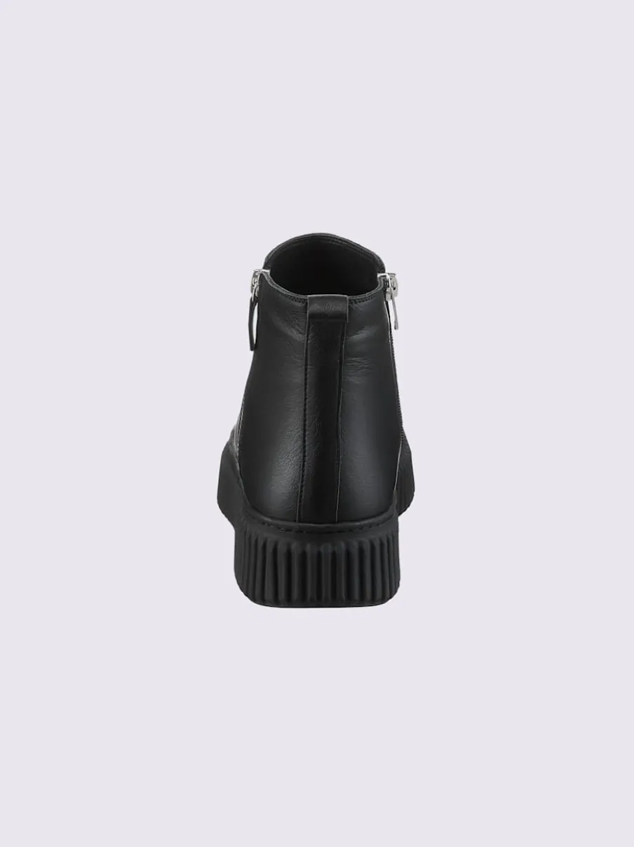 Bottines cuir nappa de vache
