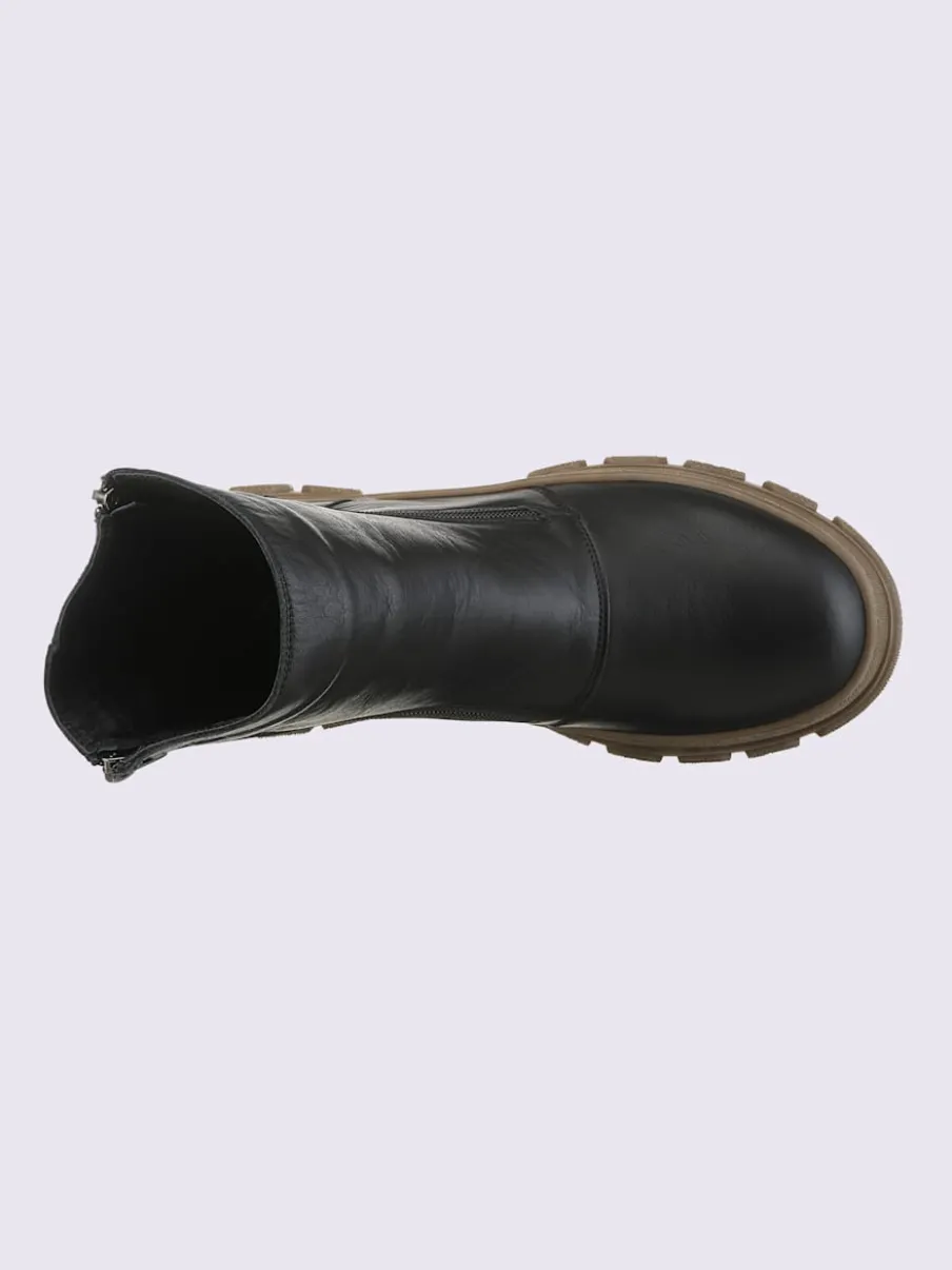 Bottines cuir nappa de vache