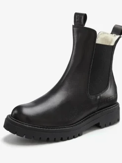 Bottines d'hiver en cuir de qualité avec doublure chaude toute douce