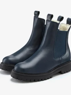 Bottines d'hiver en cuir de qualité avec doublure chaude toute douce