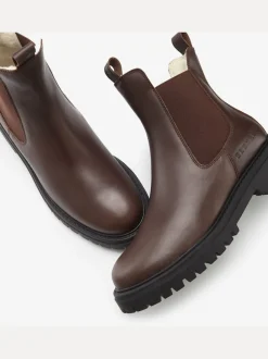 Bottines d'hiver en cuir de qualité avec doublure chaude toute douce