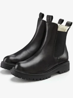 Bottines d'hiver en cuir de qualité avec doublure chaude toute douce
