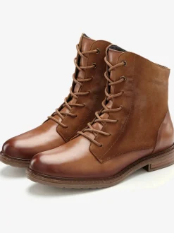 Bottines en cuir doux