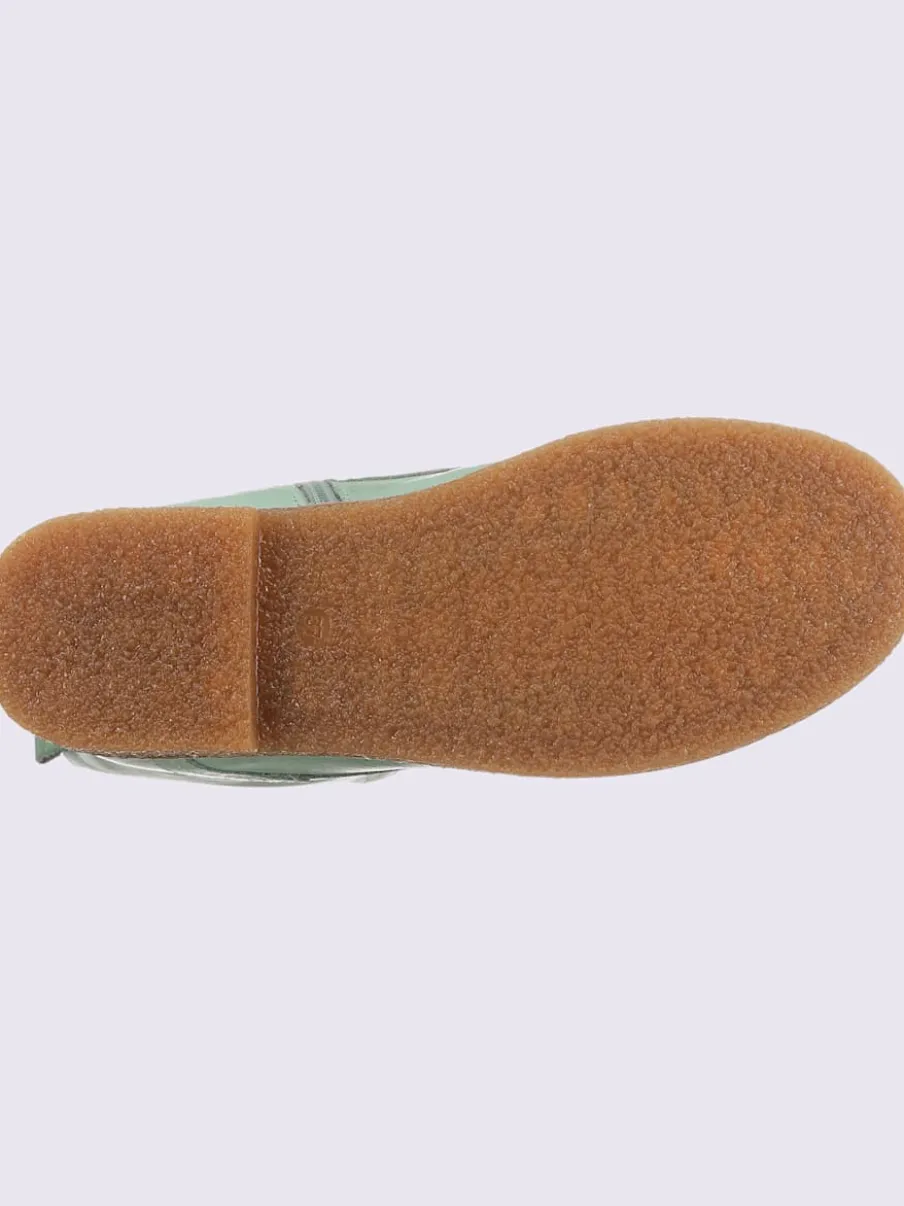 Bottines à lacets cuir nappa de vache