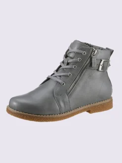Bottines à lacets cuir nappa de vache