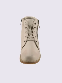 Bottines à lacets cuir nappa de vache