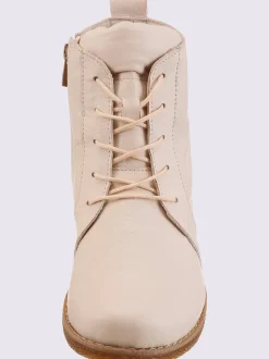 Bottines à lacets cuir nappa de vache