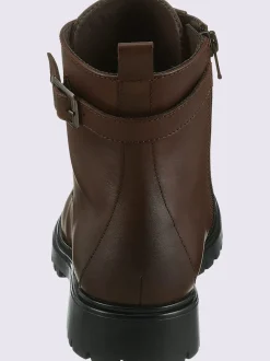 Bottines à lacets cuir nappa de vache
