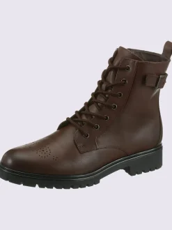 Bottines à lacets cuir nappa de vache