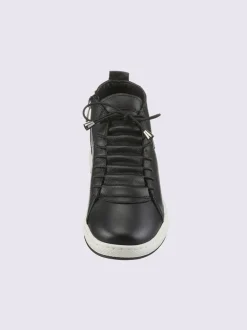 Bottines à lacets cuir nappa de vache