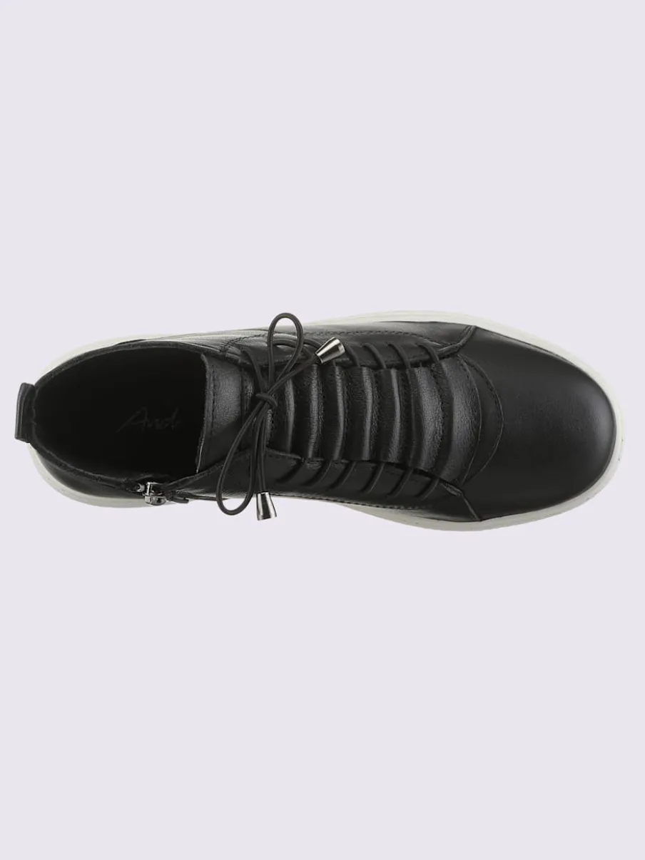 Bottines à lacets cuir nappa de vache
