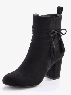 Bottines liens à nouer raffinés et élégants et laçage