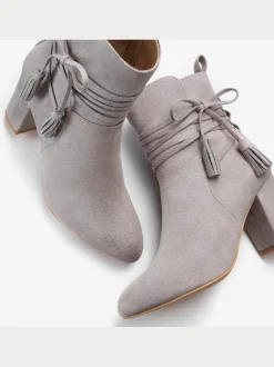 Bottines liens à nouer raffinés et élégants et laçage