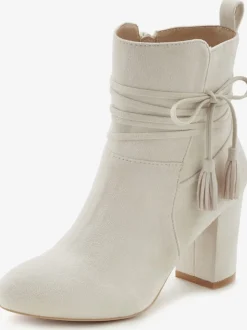 Bottines liens à nouer raffinés et élégants et laçage