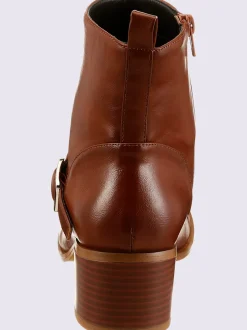 Bottines matière synthétique imitation nappa