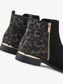 Bottines motif léopard imprimé tendance