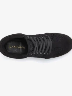 Bottines sneakers élégantes avec empiècement en dentelle tendance