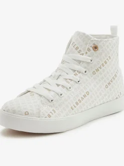 Bottines sneakers montantes avec logo imprimé tendance