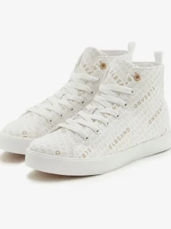 Bottines sneakers montantes avec logo imprimé tendance
