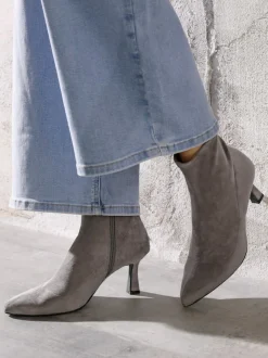 Bottines textile doux en synthétique velours